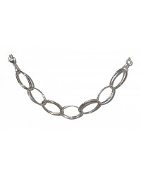 bracciale acciaio inox maglia grande doppia