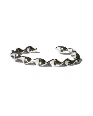 Bracciale acciaio inox a spirale infinita