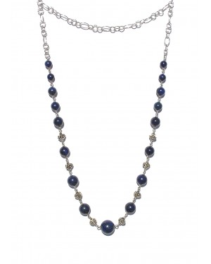 collana lapis argento 925 rodiato