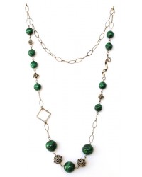 collana malachite ag.925